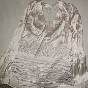 Derek Lam 10 Crosby Long Sleeve Silk Shirt